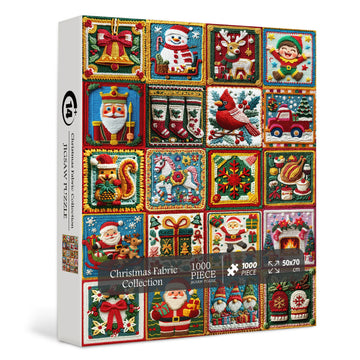Collezione di tessuti di Natale puzzle puzzle 1000 pezzi